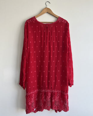 Jossimar cherry eyelet dress