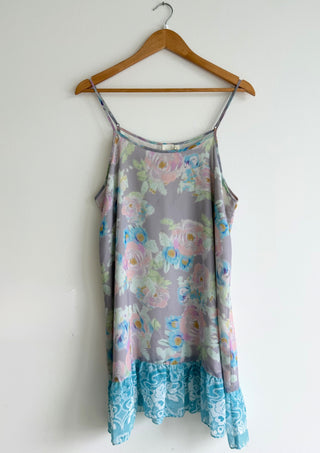 Pastel floral slip dress