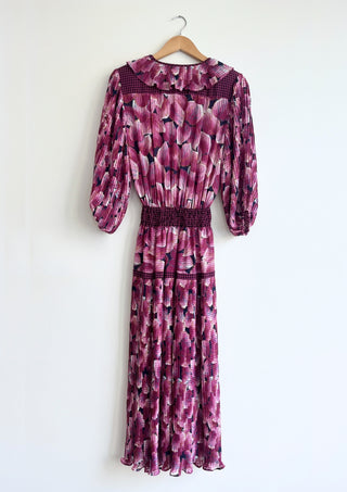 Georgette smocked waist sundress