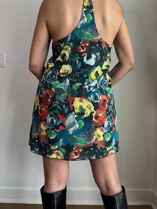 Sleeveless silk tunic