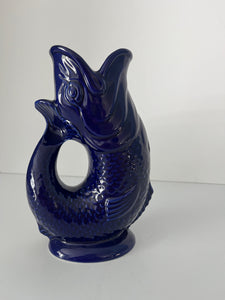 Cobalt guggle jug