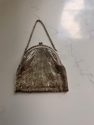 Silver patina dome top pouch (as-is)