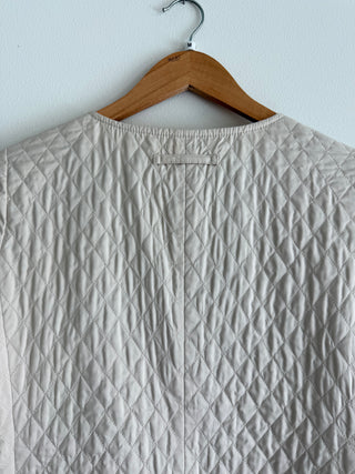 Scoop pocket quilted jacket