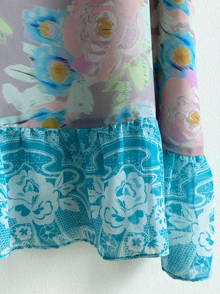 Pastel floral slip dress