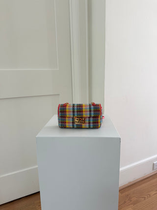 Rosa ecstacy nappa intrecciato mini be crossbody