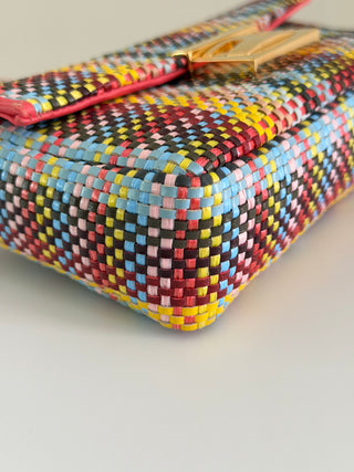 Rosa ecstacy nappa intrecciato mini be crossbody