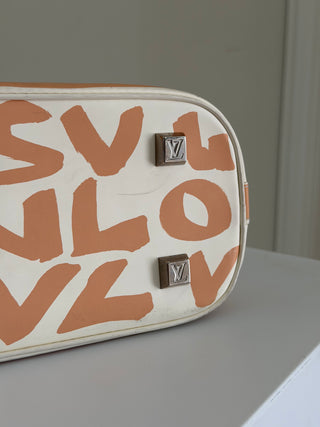 Stephen Sprouse x Louis Vuitton beige Graffiti Alma MM