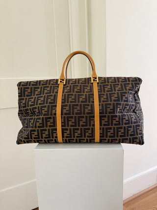 Zucca canvas tobacco brown Boston bag