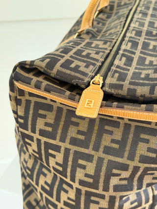 Zucca canvas tobacco brown Boston bag