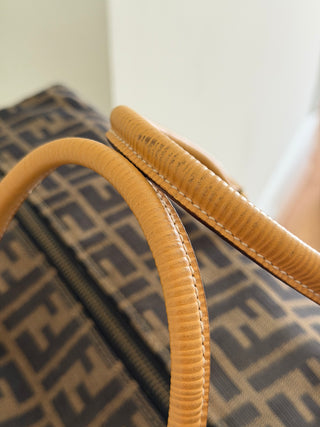 Zucca canvas tobacco brown Boston bag