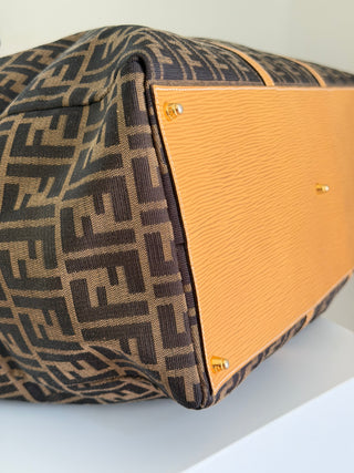Zucca canvas tobacco brown Boston bag
