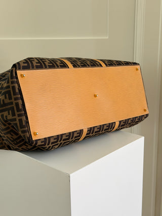 Zucca canvas tobacco brown Boston bag