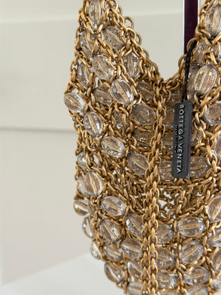 Crystal chainmail evening pouch