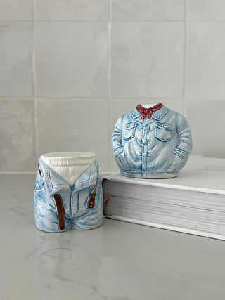 Wrangler salt and pepper shakers