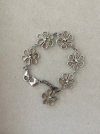 Daisy horse sterling bracelet