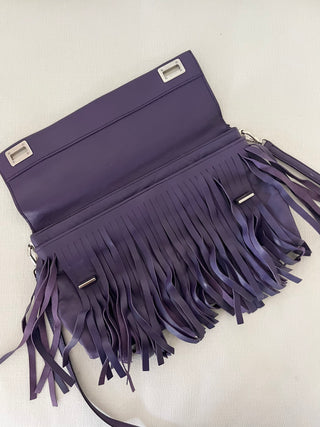 Double turn-lock fringe bag, early 2000s