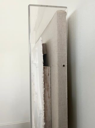 "Circa" debossed linen print