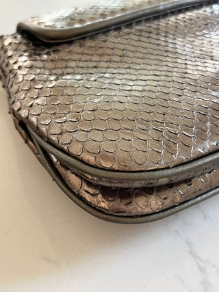 Bronze python crossbody bag, 1973