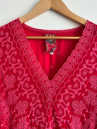 Jossimar cherry eyelet dress