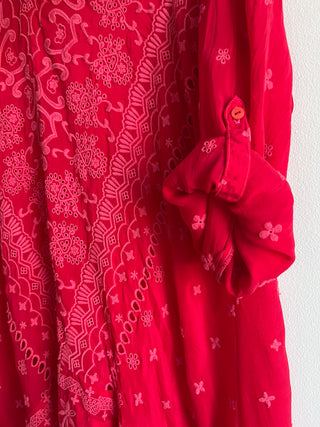 Jossimar cherry eyelet dress