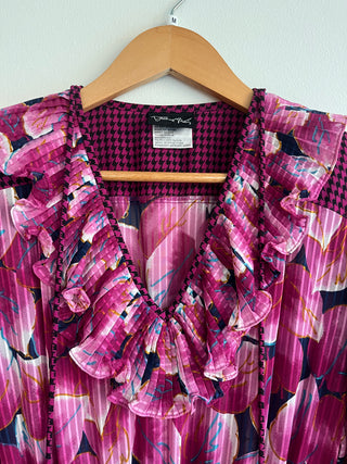 Georgette smocked waist sundress