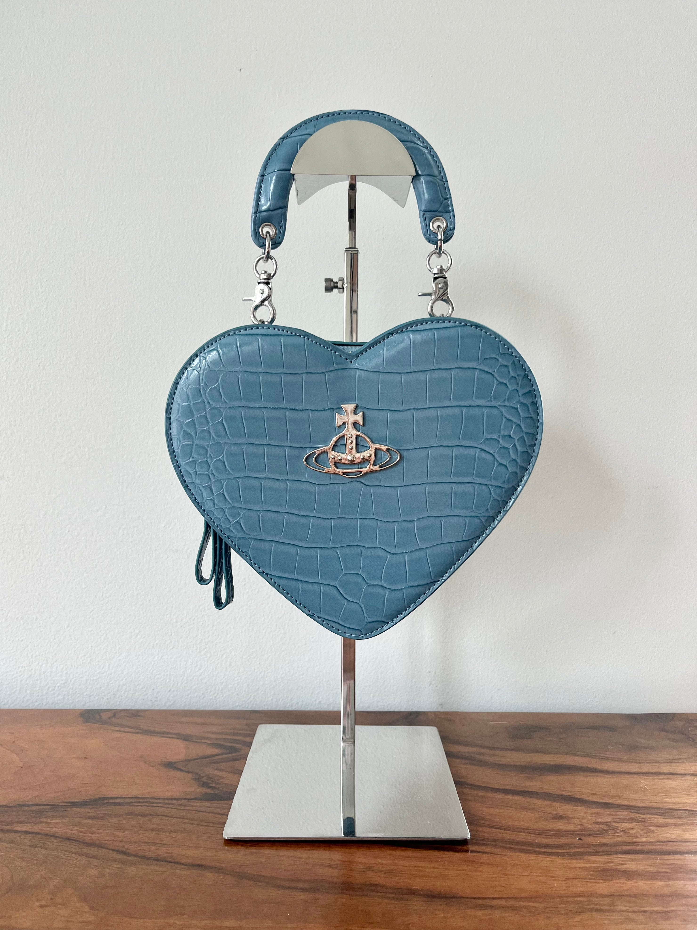 Vegan crocodile 2-way heart handbag – MERCER VINTAGE