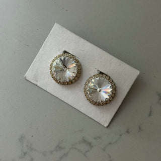 Standout crystal halo clip-ons