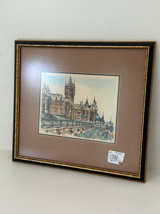 European matted mixed watercolors, France