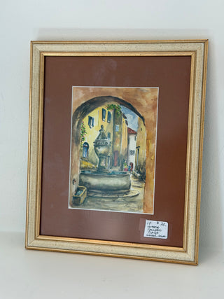 European matted mixed watercolors, France