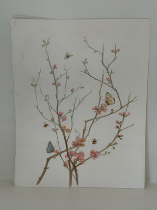 Original medium linen paper mixed artworks, France