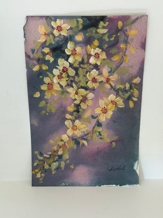 Original medium linen paper mixed artworks, France