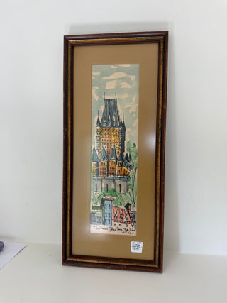 European matted mixed watercolors, France