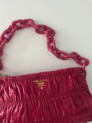 Vernice gaufre shoulder bag, late 2000s
