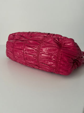 Vernice gaufre shoulder bag, late 2000s