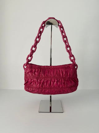 Vernice gaufre shoulder bag, late 2000s