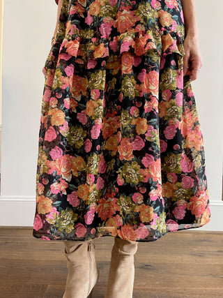 Floral maxi 3/4 sleeve