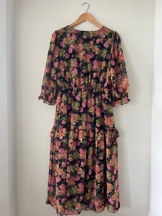 Floral maxi 3/4 sleeve