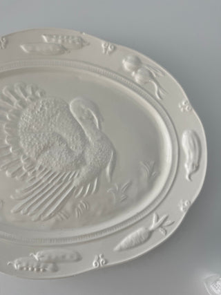 Embossed turkey platter