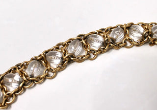 Crystal chainmail evening pouch