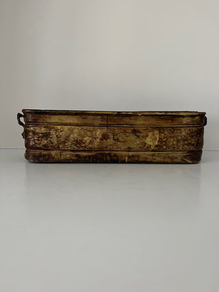 Lion handle brass plant box