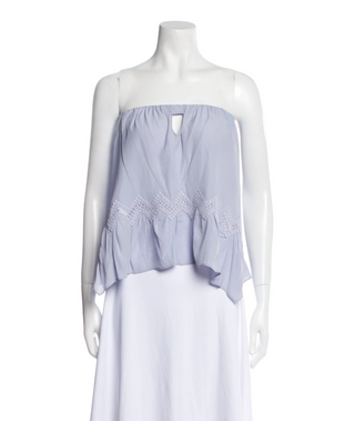 Strapless boho tank