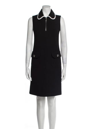 Sleeveless Jackie dress with collar