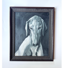 Hound in greyscale