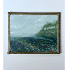 Bluebonnet Field 1 in vintage frame