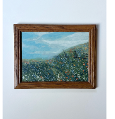 Bluebonnet Field 2 in vintage frame