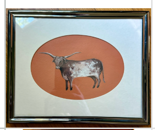 Orange Longhorn in vintage two-tone