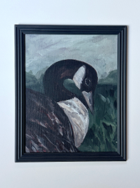 Mother Goose in ribbed charcoal