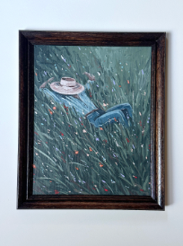 The Resting Gardener in vintage stained hickory