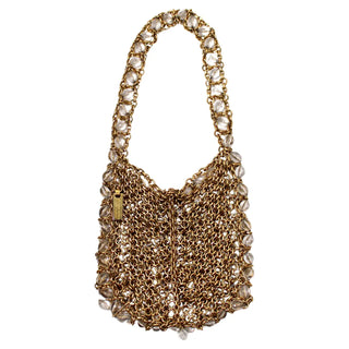 Crystal chainmail evening pouch